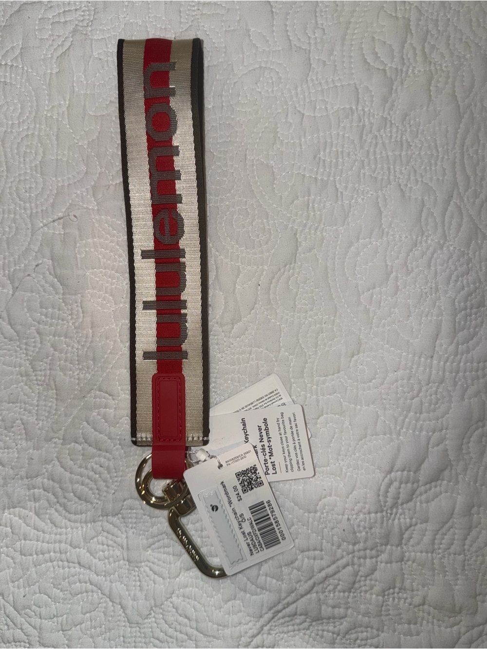 Lululemon never lost keychain